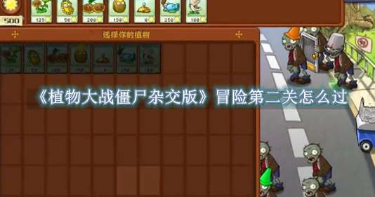 《植物大战僵尸杂交版》冒险第二关怎么过