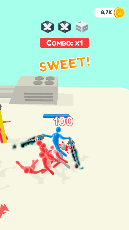 Jelly Fighter: 果冻人打架。火柴人机动游戏ios版3