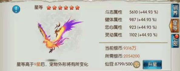 诛仙手游,宠物,升星