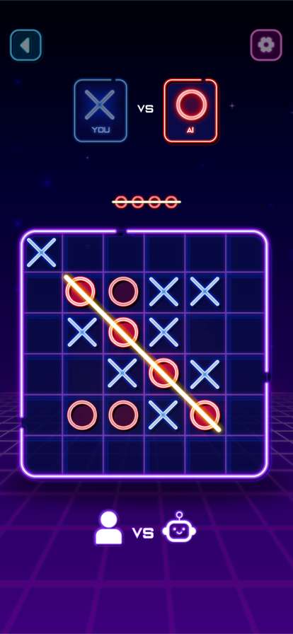 Tic Tac Toe Glow: 2 Player XOios版1