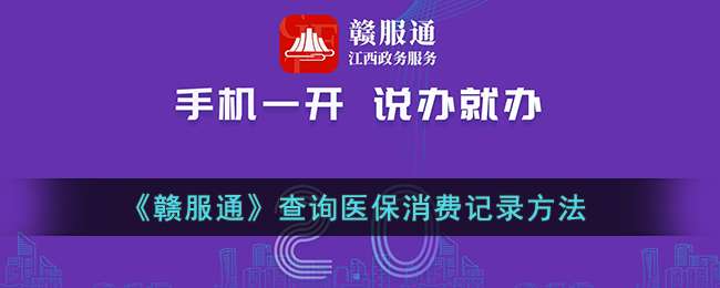 《赣服通》查询医保消费记录方法