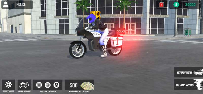 Police Motorcycle Drive Simios版1