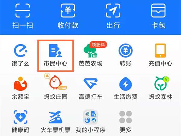 支付宝怎么查看身份证办理进度