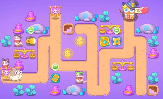 保卫萝卜4阿波与魔法宝藏第32关攻略,阿波与魔法宝藏32关完美通关解析