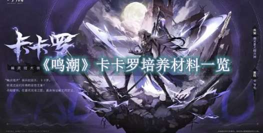 《鸣潮》卡卡罗培养材料一览