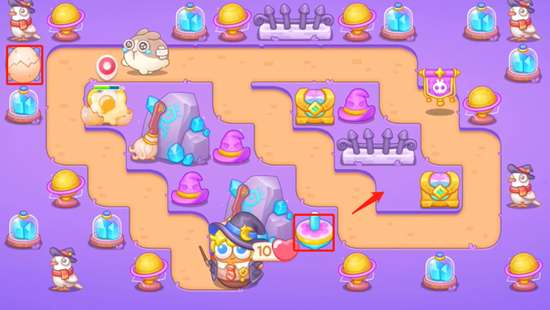 保卫萝卜4阿波与魔法宝藏第46关攻略,阿波与魔法宝藏46关图文通关流程