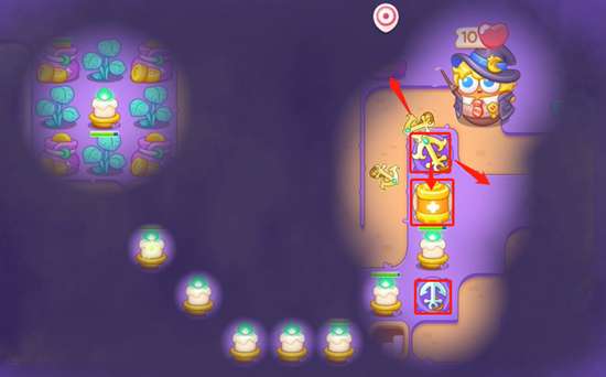 保卫萝卜4阿波与魔法宝藏第35关攻略,阿波与魔法宝藏第35关图文通关详细