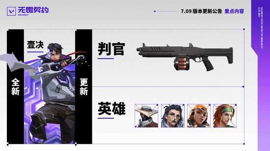 战术射击游戏《无畏契约》最新版本7.09正式上线！