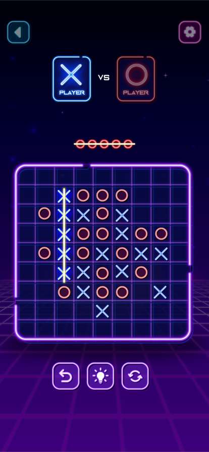 Tic Tac Toe Glow: 2 Player XOios版4