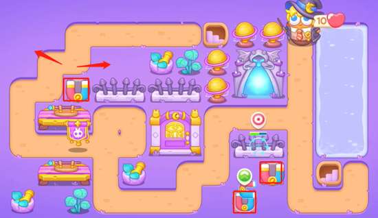 保卫萝卜4阿波与魔法宝藏第47关怎么过,阿波与魔法宝藏第47关通关攻略