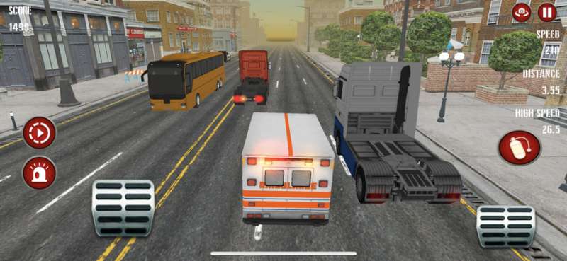 紧急救护车救援驾驶：公路赛车模拟ios版3