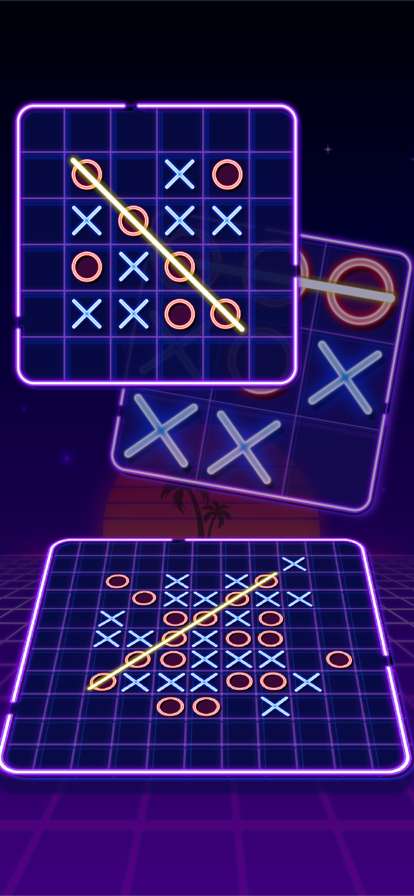 Tic Tac Toe Glow: 2 Player XOios版3