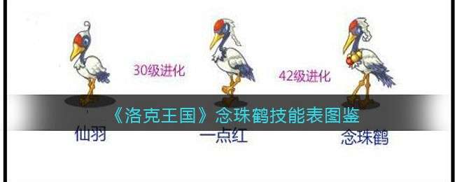 《洛克王国》念珠鹤技能表图鉴