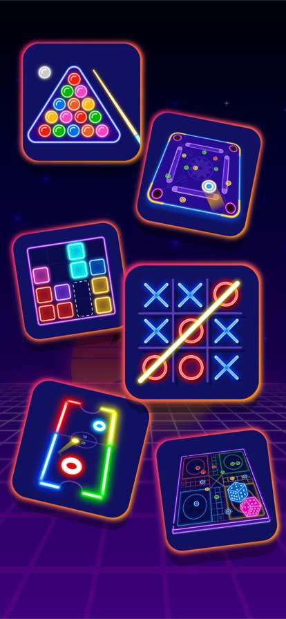 Tic Tac Toe Glow: 2 Player XOios版2