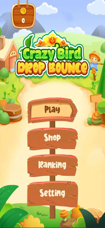 Crazy Bird Drop Bounceios版0