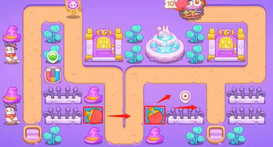 保卫萝卜4阿波与魔法宝藏第42关攻略,阿波与魔法宝藏第42关图文通关解析