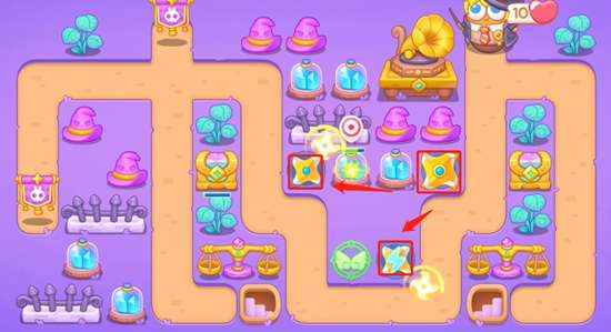 保卫萝卜4阿波与魔法宝藏第36关攻略,阿波与魔法宝藏第36关过关技巧分享