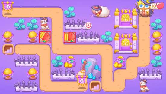 保卫萝卜4阿波与魔法宝藏第48关攻略 阿波与魔法宝藏第48关图文解析